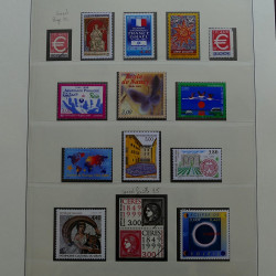 Collection timbres de France 1997-2001 neufs** en album Lindner.