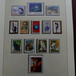 Collection timbres de France 1997-2001 neufs** en album Lindner.