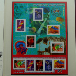 Collection timbres de France 1997-2001 neufs** en album Lindner.