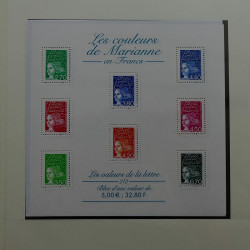 Collection timbres de France 1997-2001 neufs** en album Lindner.