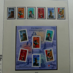 Collection timbres de France 2002-2004 neufs** en album Lindner.