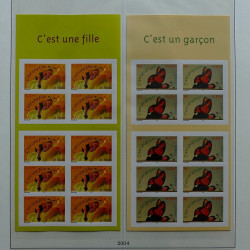 Collection timbres de France 2002-2004 neufs** en album Lindner.