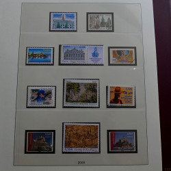 Collection timbres de France 2005-2006 neufs** en album Lindner.