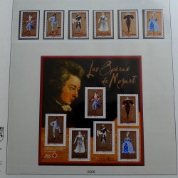 Collection timbres de France 2005-2006 neufs** en album Lindner.