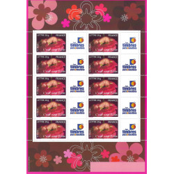 Feuillet de 10 timbres Naissance C'est une fille N°F3804A neuf**.