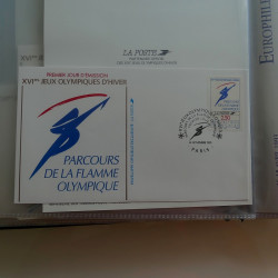 Collection entiers, cartes commémoratifs de France en 2 albums.