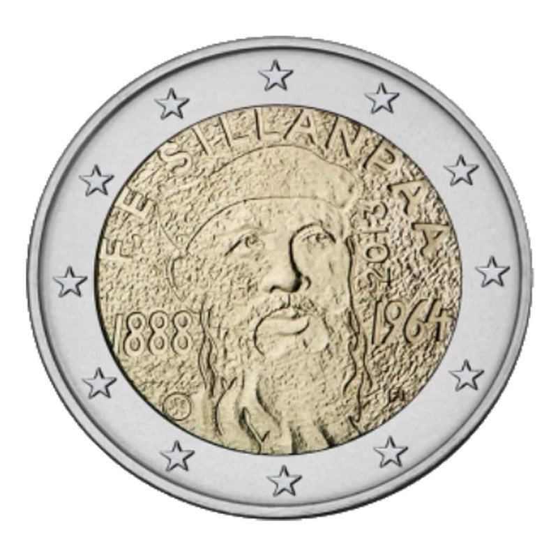 2 euros commémorative Finlande 2013 - SILLANPÄÄ.