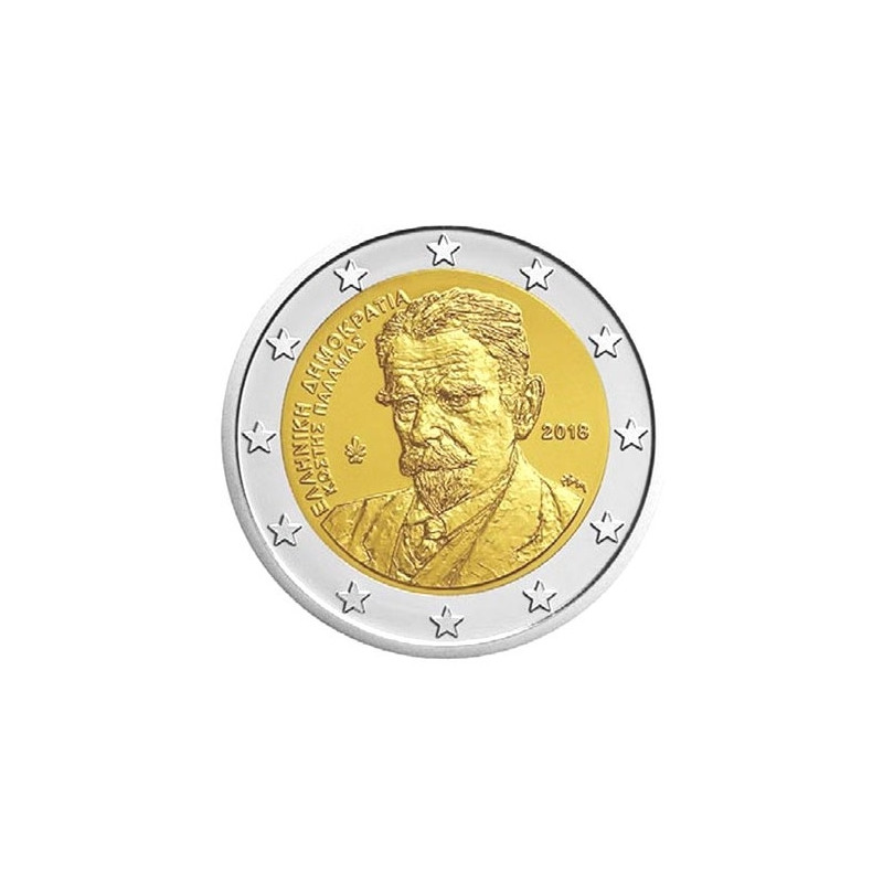 2 euros commémorative Grèce 2018 - Kostis Palamas.