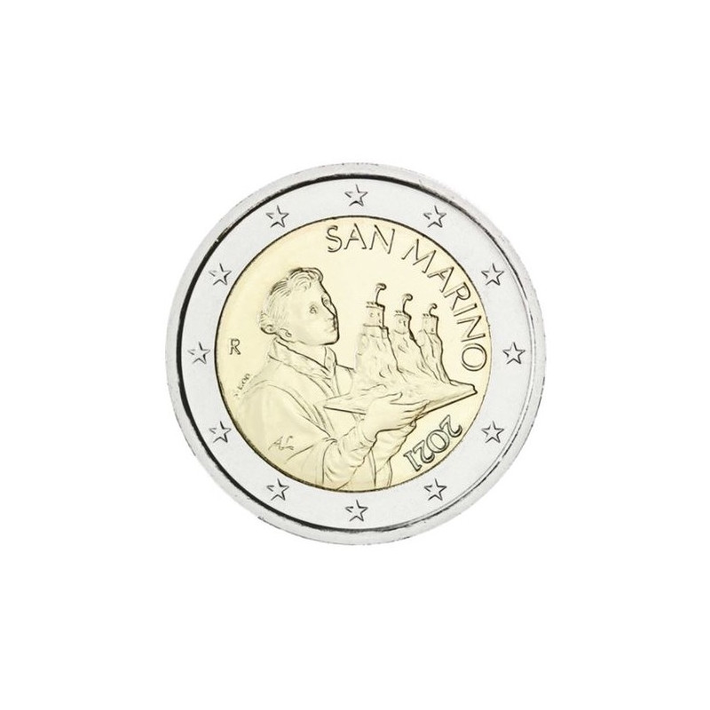 UNC Le Saint Marin 2 euros annuelle SAINT MARIN 2021 