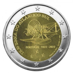 2 euros commémorative Portugal 2022 - Traversée Atlantique Sud.