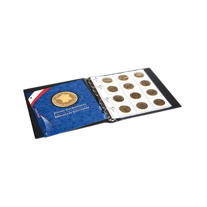 Ensemble: Album numismatique karat CLASSIC avec boîtier de protection - bleu