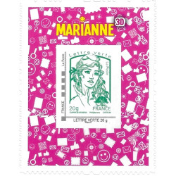 Timbre autoadhésif de France N°864A - Marianne et la jeunesse 3D.
