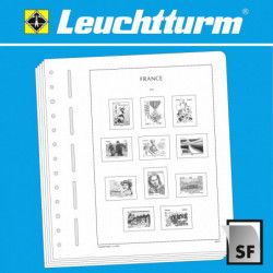 Feuilles préimprimées Leuchtturm France timbres de franchise, journaux, Occupation.
