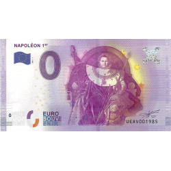 Billet touristique 0 Euro Souvenir - Napoléon premier 2016 variété, Rare.