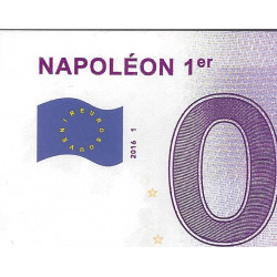 Billet touristique 0 Euro Souvenir - Napoléon premier 2016 variété, Rare.