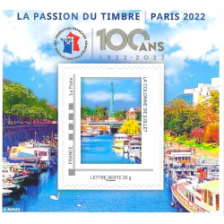 Bloc FFAP La passion du timbre - Paris 2022 autoadhésif.