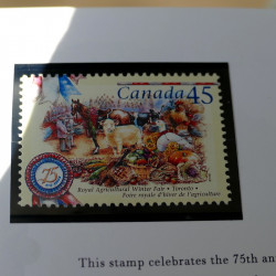 Collection des timbres du Canada 1997 en livret annuel.