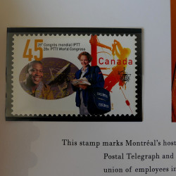 Collection des timbres du Canada 1997 en livret annuel.