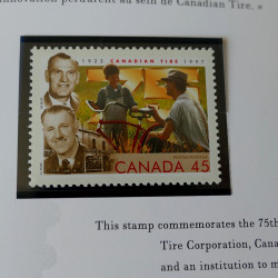 Collection des timbres du Canada 1997 en livret annuel.