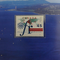 Collection des timbres du Canada 1995 en livret annuel.