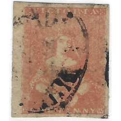 Victoria colonie britannique timbre N°1C oblitéré.