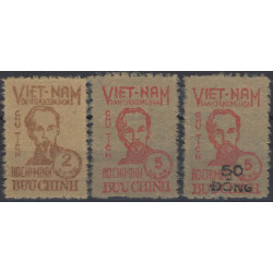 Vietnam du Nord timbres N°60-62 série neuf.
