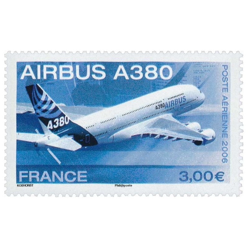 Timbre poste aérienne N°69 Airbus A380 neuf**.