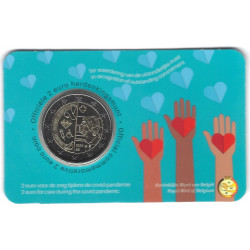 2 euros Belgique 2022 - Soins Pandémie coincard version flamand.