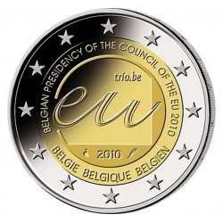 2 euros commémorative Belgique 2010 - Présidence belge du conseil de l'UE.