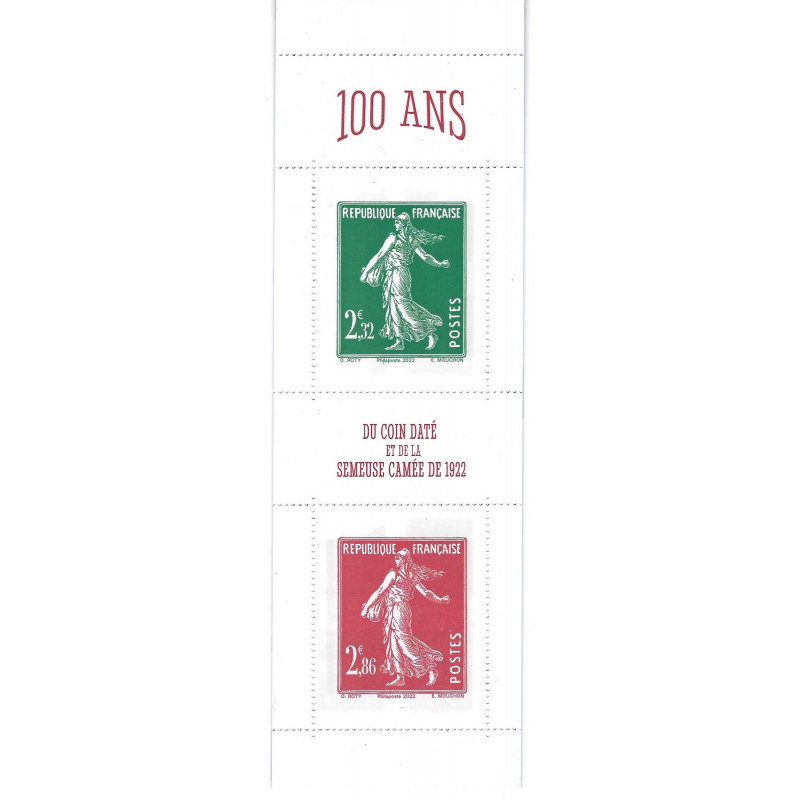 Carnet mixte gommé 100 ans de la Semeuse camée N°1530.