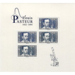 Feuillet de 4 timbres Louis Pasteur F5599 neuf**.