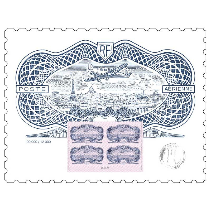 Affiche Salon Philex Burelé - Bloc de 4 timbres N°AFF91A.
