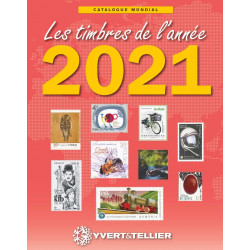 Catalogue Mondial des nouveautés de timbres 2021 en couleurs.