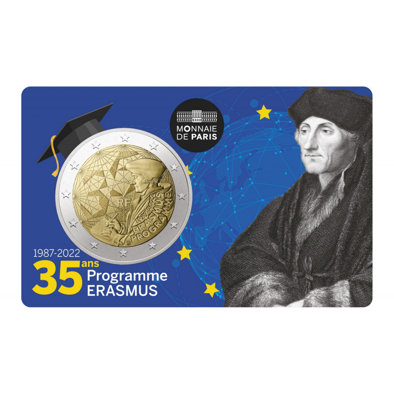 2 euros coincard BU France Erasmus 2022.