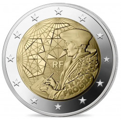 2 euros coffret BE France Erasmus 2022.