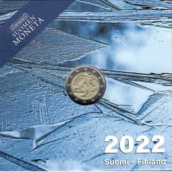 2 euros coffret BE Finlande Erasmus 2022.