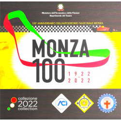 Italie coffret officiel Euro 9 Monnaies - Circuit de Monza 2022.