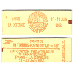 Carnet de 10 timbres Sabine - Philexfrance 82 neuf**.