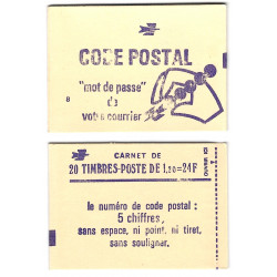 Carnet de 20 timbres Sabine - Code postal neuf**.