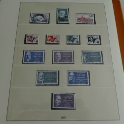 Collection timbres de France 1987-1992 neufs** en album Lindner.