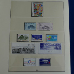 Collection timbres de France 1985-1991 neufs** complet en album Lindner.