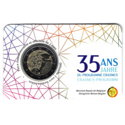 2 euros coincard BU Belgique Erasmus 2022 - version française.