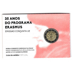 2 euros coffret BE Portugal Erasmus 2022.