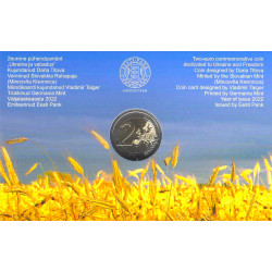 2 euros coincard BU Estonie - Ukraine et Liberté 2022.