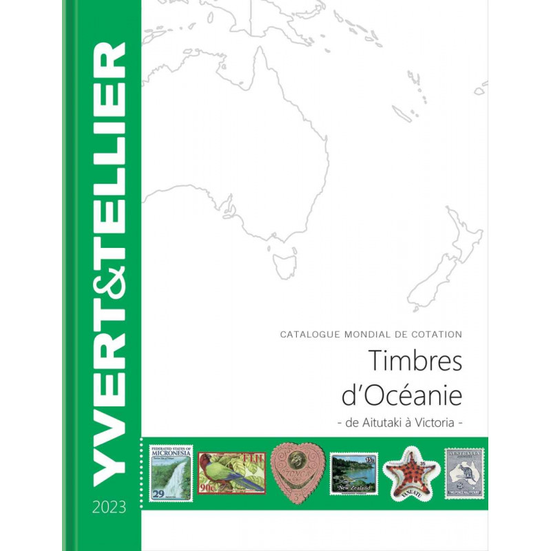 Catalogue Yvert de cotation timbres d'Océanie - Aitutaki à Victoria.