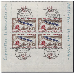 Philatec timbre N°1422 bloc de 4 oblitéré premier jour.