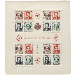 Monaco bloc-feuillet de timbres N°3A Croix-Rouge neuf**.