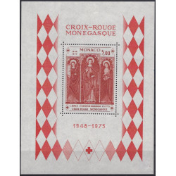 Monaco bloc-feuillet de timbre N°7 Croix-Rouge neuf**.