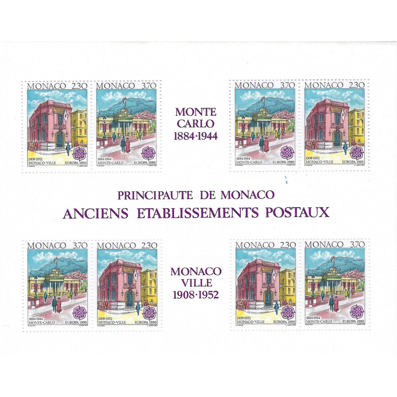 Monaco bloc-feuillet de timbres N°49 Europa neuf**.