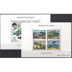 Monaco blocs-feuillets de timbres N°50-51 neuf**.